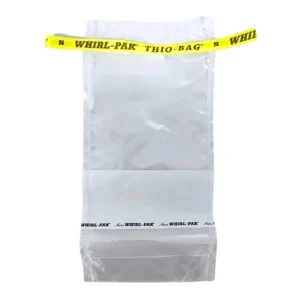 Bolsa (saco) para Coleta 300ml Estéril com Área para Escrita e Tiossulfato de Sódio Stand Up Cx 100u