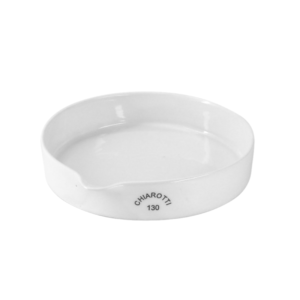 Cápsula de Evaporação 115ml Diâmetro 95mm em Porcelana Fundo Chato - Chiarotti
